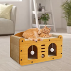 2-in-1 Cat Scratcher House