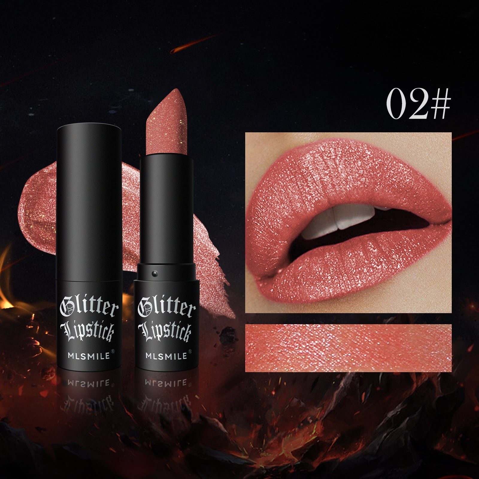 Waterproof Glitter Lipstick