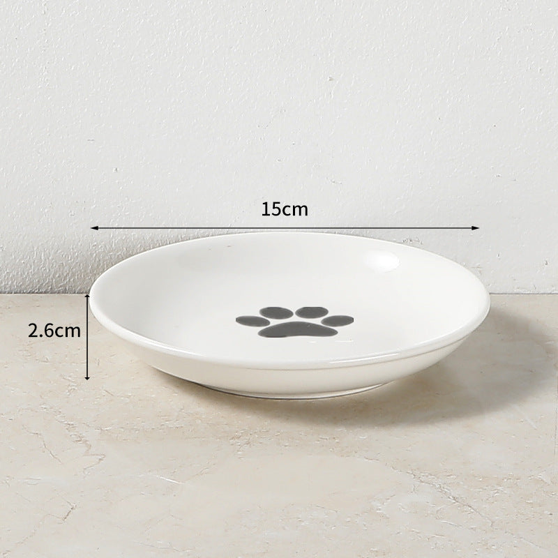 Raised Ceramic Bowl for Cats
