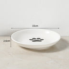 Raised Ceramic Bowl for Cats