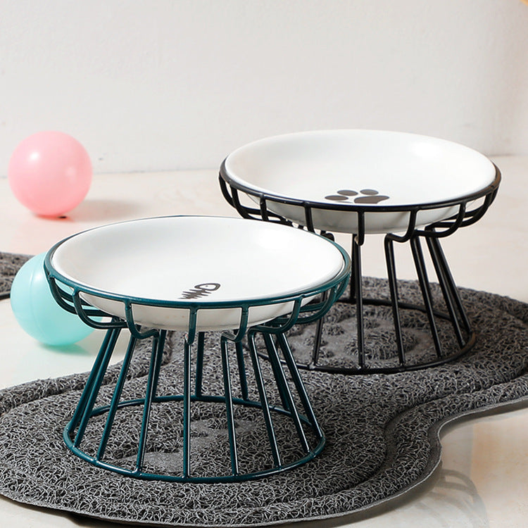 Raised Ceramic Bowl for Cats